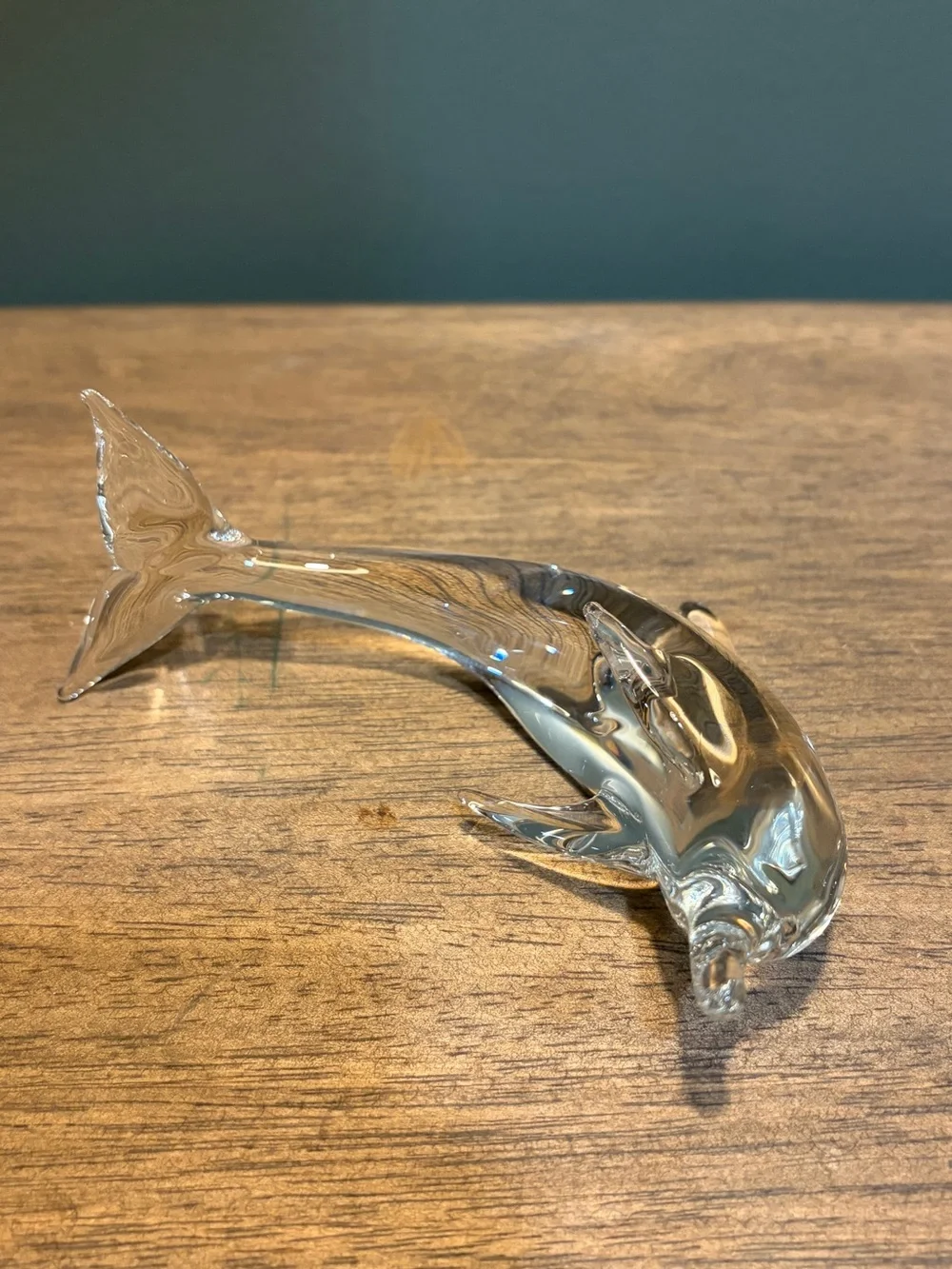 Princess House Crystal Treasures Rocking Dolphin 24% Lead Crystal Figurine